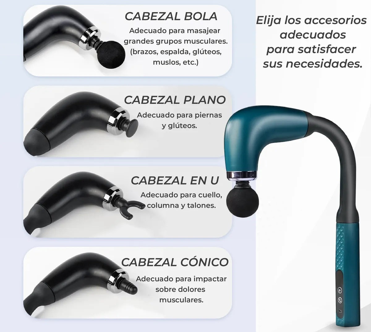 Pistola Masajeadora Corporal Alargada